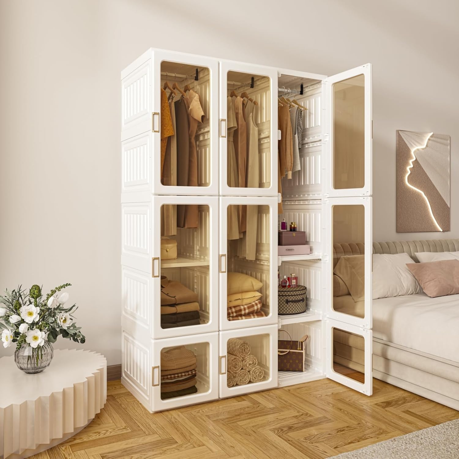 Portable Wardrobe Closet Storage Organizer